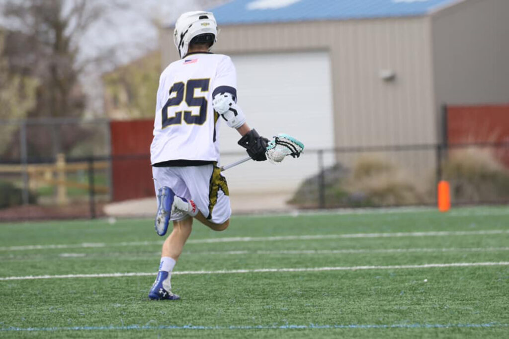 carrying ball, back of jersey shot